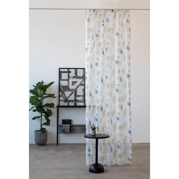 Tenda blu e bianca 140x260 cm Tropical - Mendola Fabrics