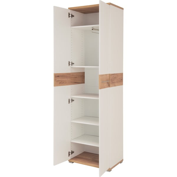 Armadio bianco naturale in rovere 59x199 cm Topix - Germania-image-3