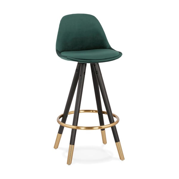 Verde scuro Mini sgabello da bar, altezza seduta 65 cm Carry - Kokoon