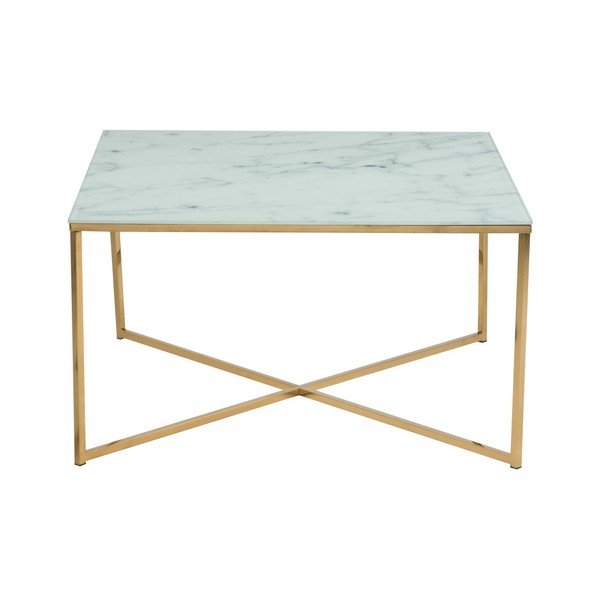 Tavolino bianco 80x80 cm Alisma - Actona-image-2