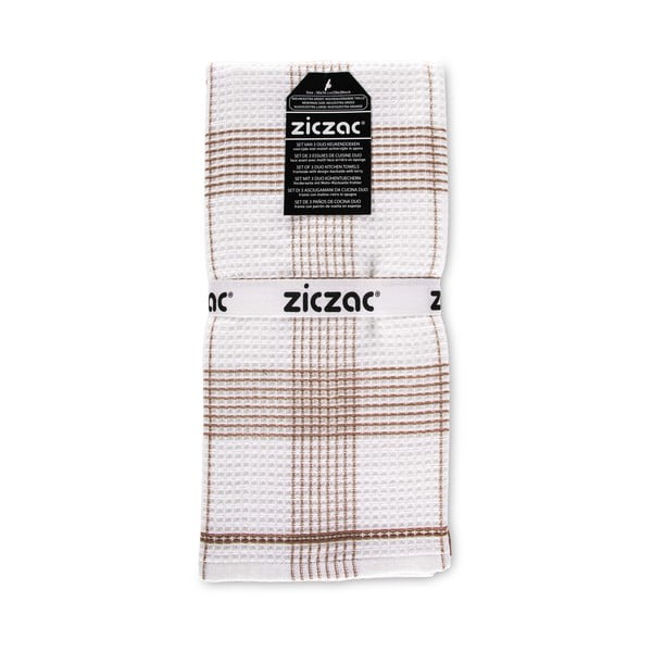 Set di 3 asciugamani 50x76 cm Duo Leno - ZicZac