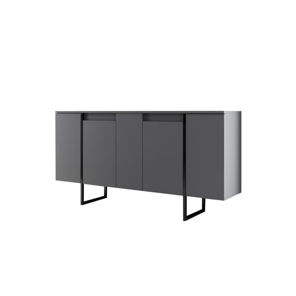 Credenza antracite 160x35 cm Luxe - Kalune Design-image-3