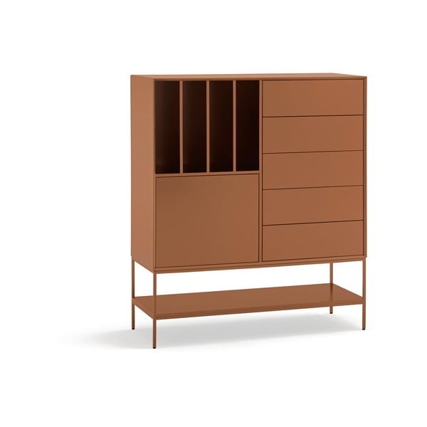 Armadietto color mattone 120x140x45 cm Platt – Teulat-image-2