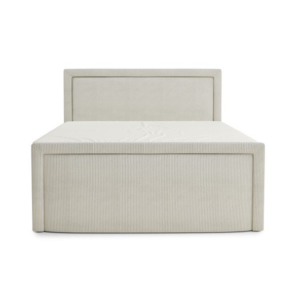 Letto boxspring color crema con contenitore 200x200 cm Fresco – Maison de Rêve-image-2
