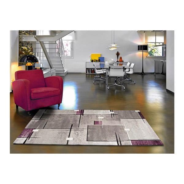 Tappeto grigio e viola , 80 x 150 cm Detroit - Universal-image-1