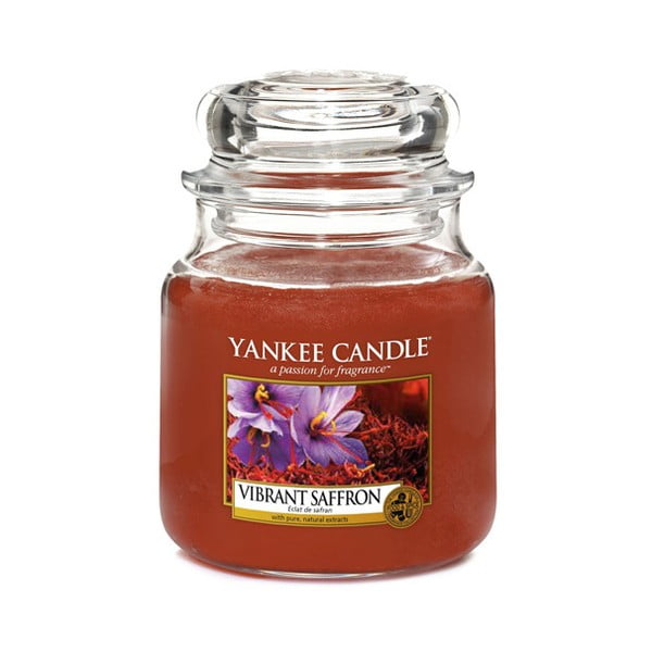 Vonná svíčka Yankee Candle Šafrán, doba hoření 65 - 90 hodin