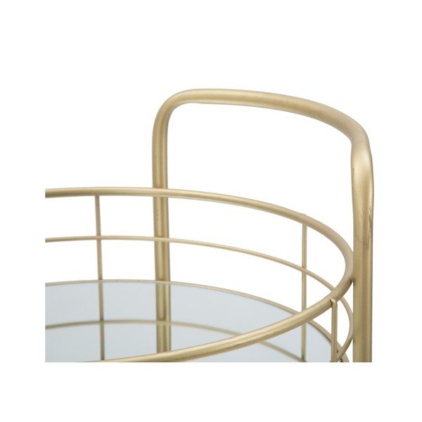 Carrello da portata a 3 livelli con design Ronda dorato Carrello - Mauro Ferretti-image-1