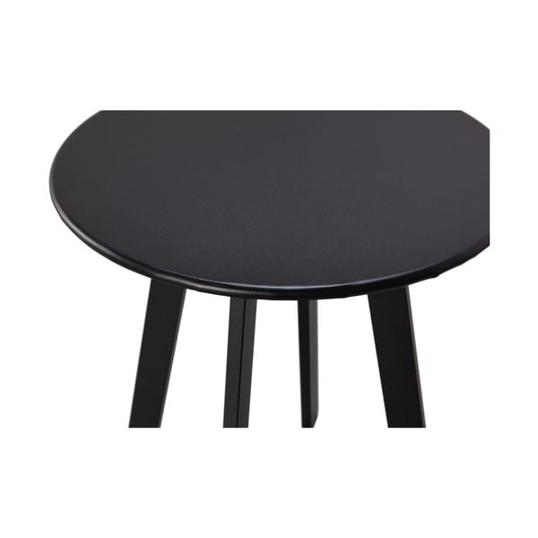 Tavolo da giardino nero, ø 40 cm Fer - WOOOD-image-1