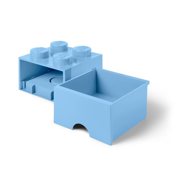 Scatola portaoggetti azzurra quadrata - LEGO®-image-4