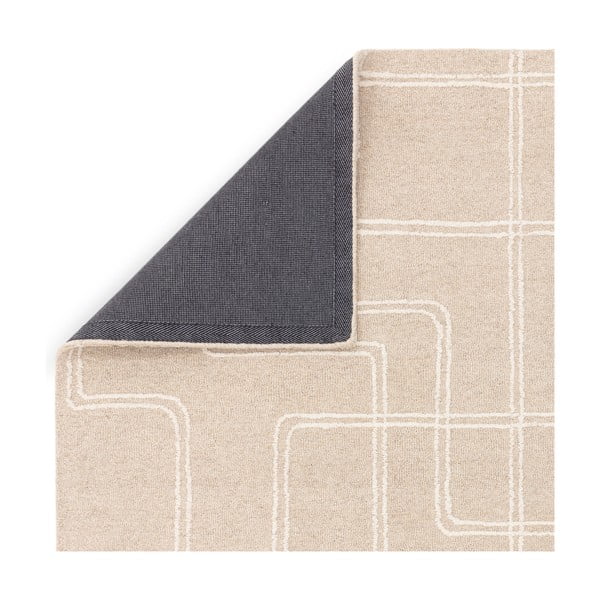 Tappeto in lana beige tessuto a mano 120x170 cm Ada - Asiatic Carpets-image-3