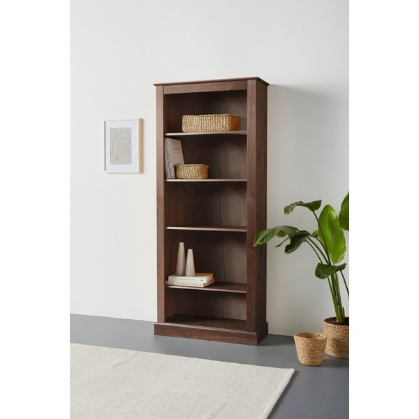 Libreria in legno di pino marrone 181x31 cm Mille - Støraa-image-3