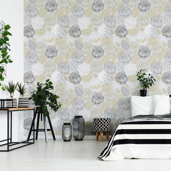 Adesivo murale decorativo Florale, 60 x 60 cm - Ambiance