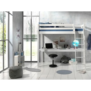 Letto rialzato in pino bianco 90x200 cm PINO - Vipack