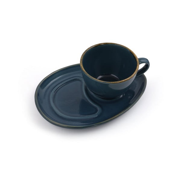 Tazze in ceramica blu scuro in set da 2 pezzi 0,21 l - Hermia-image-3