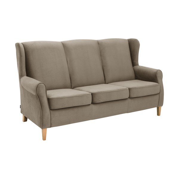 Divano in velluto marrone, 193 cm Lorris - Max Winzer-image-1