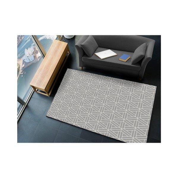 Tappeto grigio Matrix Grey, 80 x 150 cm - Universal-image-1