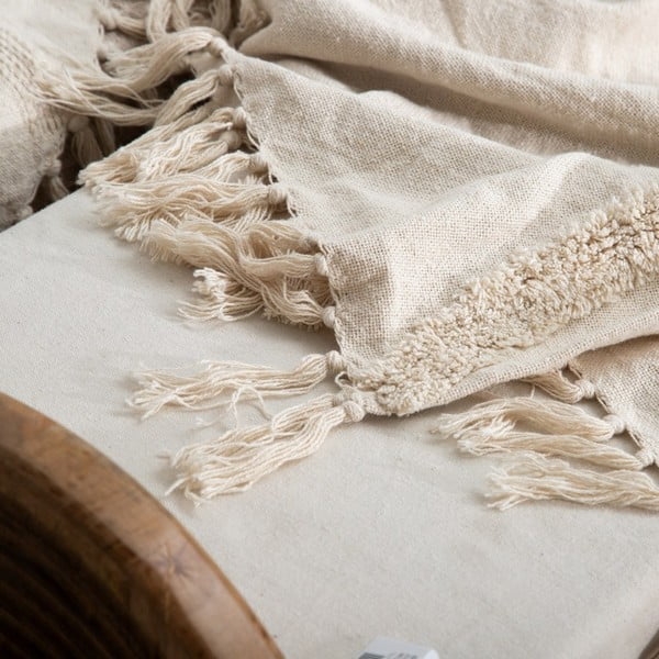 Coperta crema 125x150 cm - Ixia-image-1