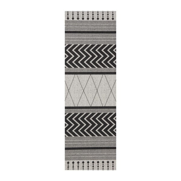 Runner Novo grigio e nero, 60 x 180 cm Cook & Clean - Zala Living