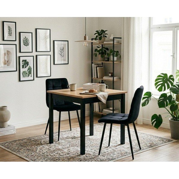 Tavolo da pranzo con piano in pino massiccio 70x70 cm Sydney – Bonami Essentials-image-1