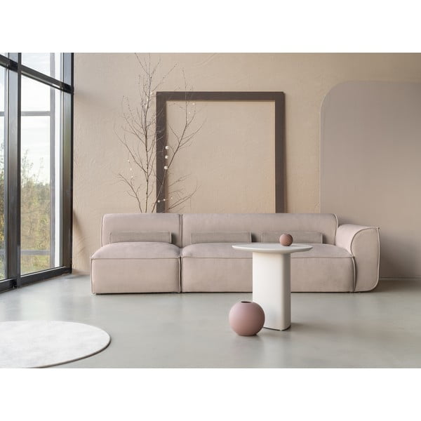 Chaise lounge componibile beige (con penisola a destra) Flex Felix – Miuform-image-1