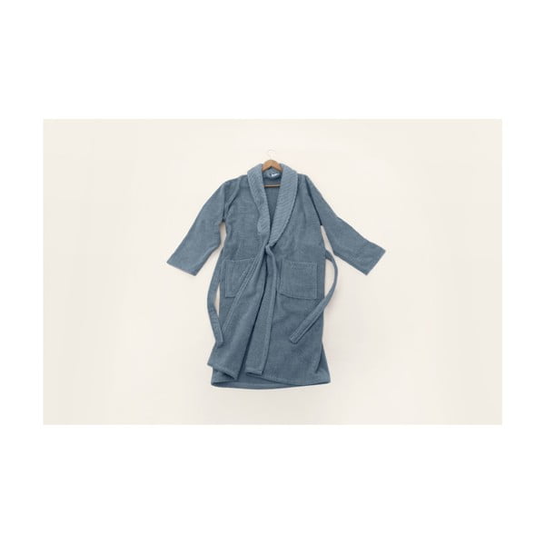 Vestaglia in cotone blu taglia L/XL - Foutastic-image-1