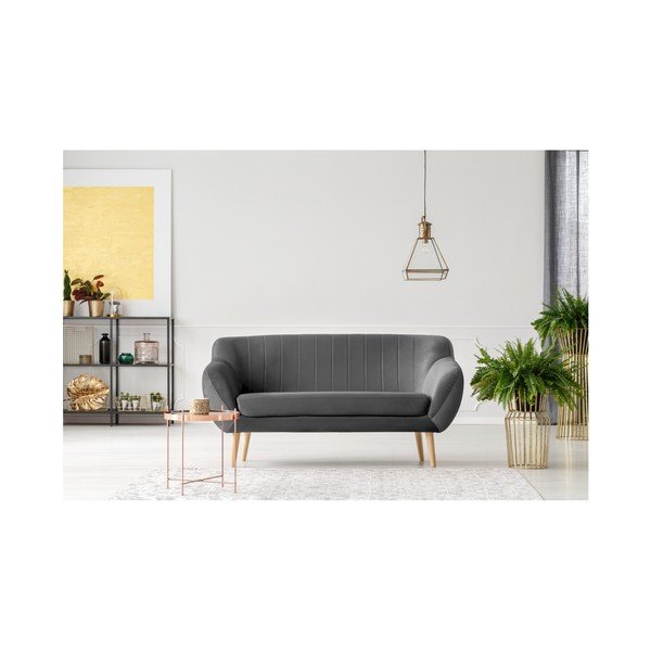 Divano a due posti grigio Benito - Mazzini Sofas-image-4
