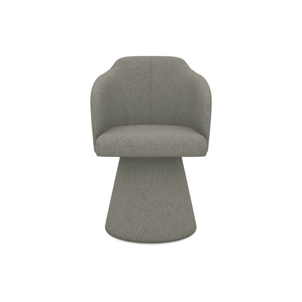 Sedia da pranzo grigia in imbottito Kanoa – Makamii-image-1