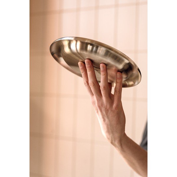 Set di piatti argentati in acciaio inox 2 pz ø 28 cm Roto – noo.ma-image-2