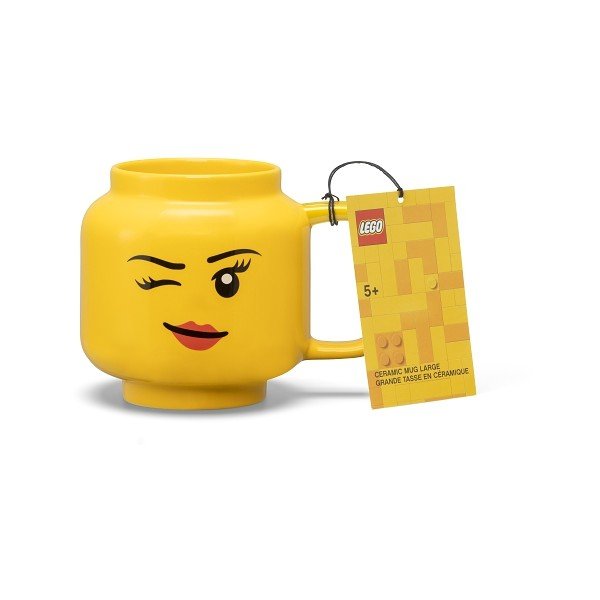 Tazza per bambini in ceramica gialla 530 ml Head - LEGO®-image-3