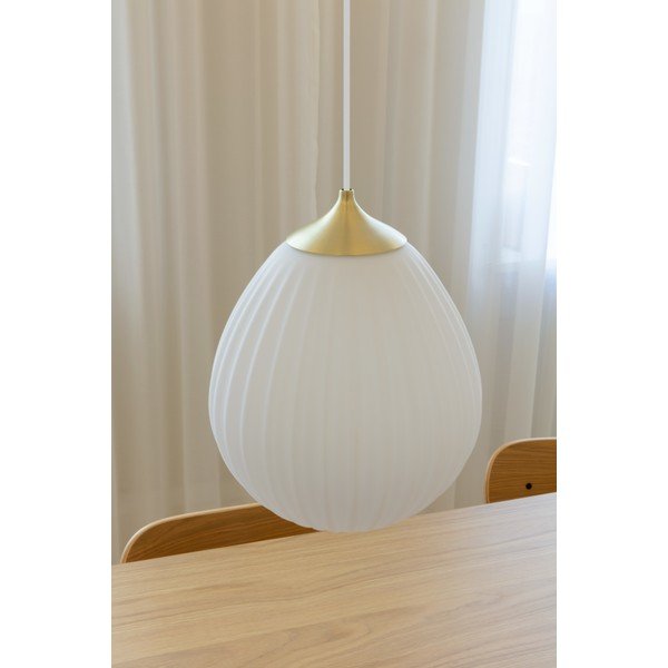 Paralume in bianco-oro ø 27 cm Around the World Medium - UMAGE-image-1