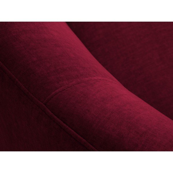 Divano asimmetrico in velluto bordeaux, a sinistra Debbie - Mazzini Sofas-image-4