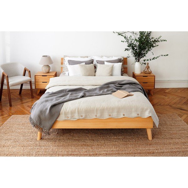 Letto matrimoniale in faggio 200x200 cm Greg 2 - The Beds-image-3