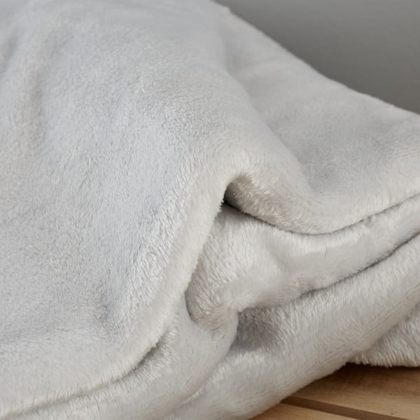 Coperta grigio chiaro in micropile 130x170 cm Raschel Velvet – Catherine Lansfield-image-2