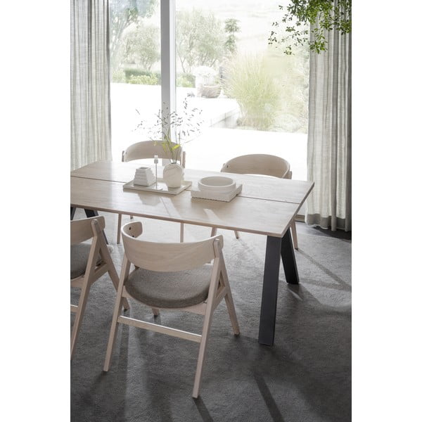 Tavolo da pranzo pieghevole con piano in rovere 170x100 cm Carradale - Rowico-image-4