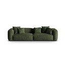 Divano componibile verde con rivestimento in velluto 320 cm Martina – Micadoni 
