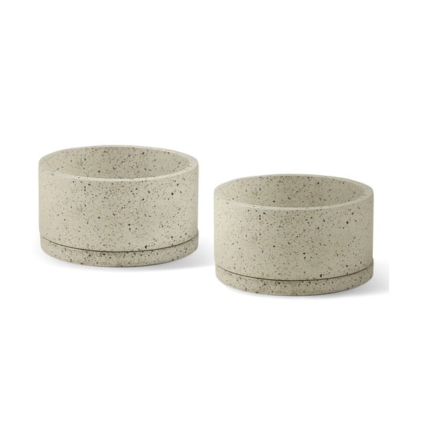 Vasi in cemento in set da 2 pezzi ø 30 cm Terrazzo - Bonami Selection