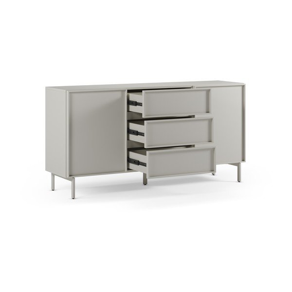 Credenza color crema 160x80x42 cm Brise – Marckeric-image-3