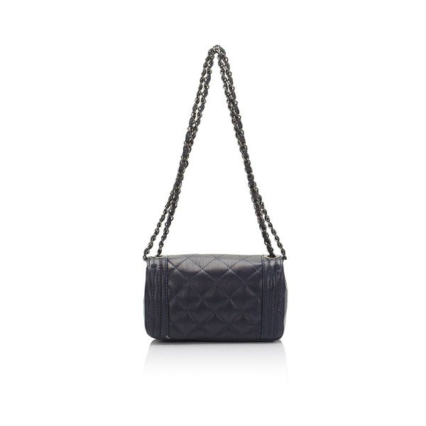 Borsa in pelle blu scuro Phaedra - Giulia Massari-image-1