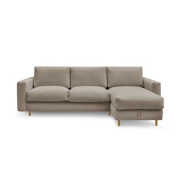 Divano angolare grigio tortora Nouveau Cocoone – Bobochic Paris
