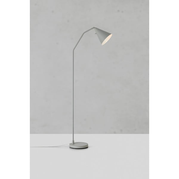 Lampada da terra LED grigia con paralume in metallo e intensità regolabile (altezza totale 144 cm) Funil – Markslöjd-image-4