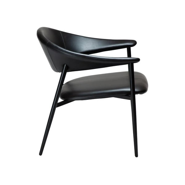 Poltrona in similpelle nera Rover - DAN-FORM Denmark-image-2