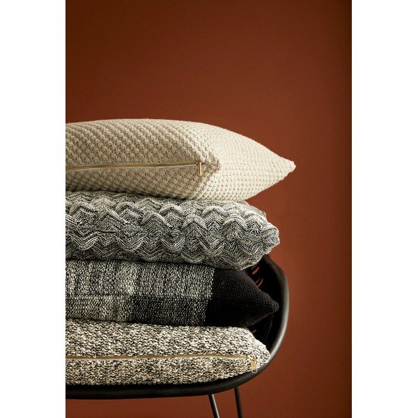 Cuscino grigio meliert - Hübsch-image-2