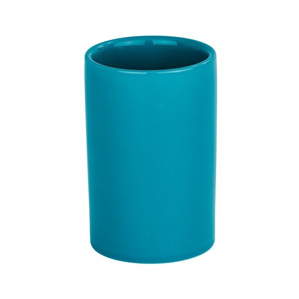 Bicchiere per spazzolino da denti blu Petrol Polaris - Wenko-image-1