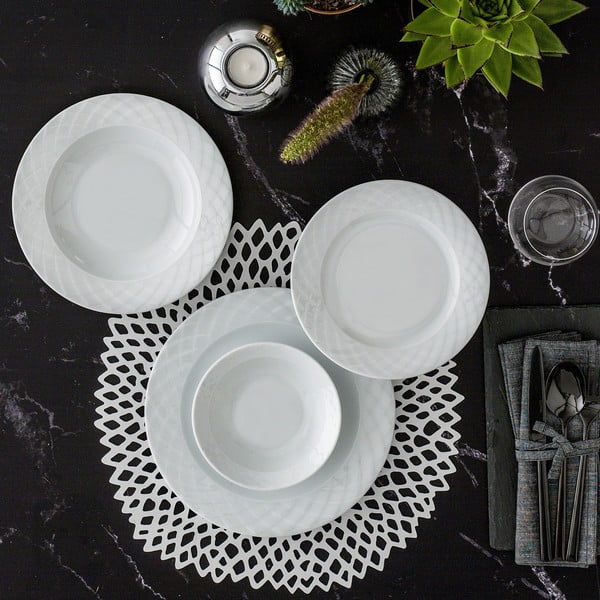 Set da pranzo 24 pezzi Basic - Güral Porselen-image-1