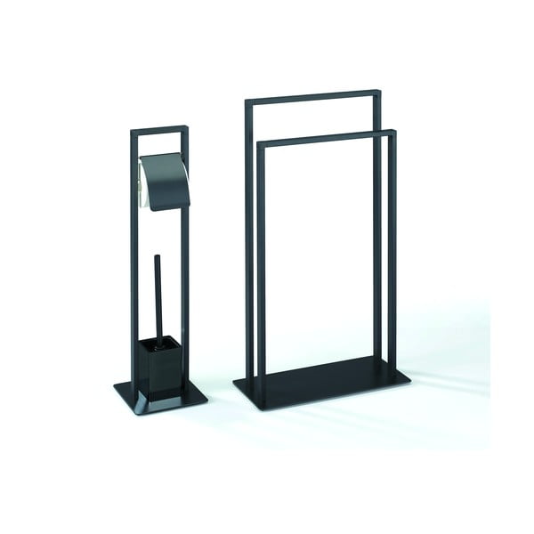 Porta asciugamani in acciaio nero Emori - Tomasucci-image-2