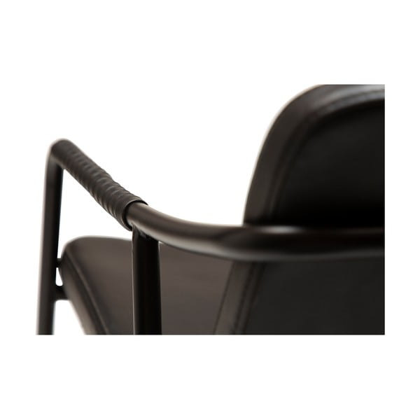 Poltrona in similpelle nera Boto - DAN-FORM Denmark-image-1