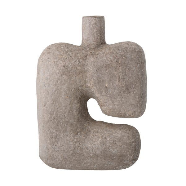 Vaso di carta decorativa grigio, altezza 36 cm Banael - Bloomingville-image-3