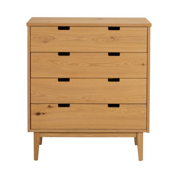 Credenza di colore naturale in rovere massiccio 75x85x38 cm Garrison – Rowico-image-1