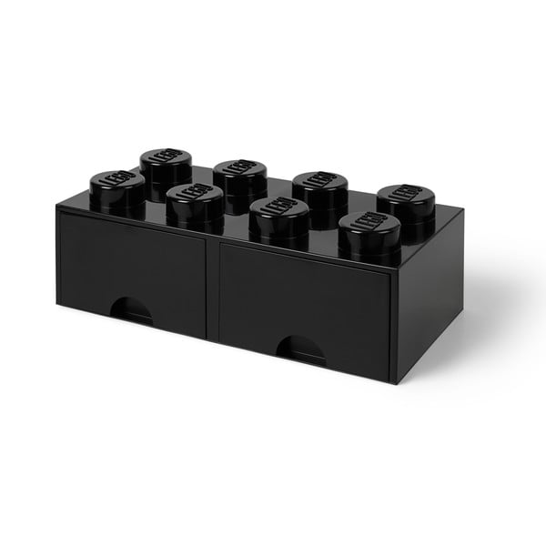 Contenitore nero con due cassetti - LEGO®