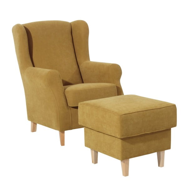 Pouf giallo mais Lorris - Max Winzer-image-2